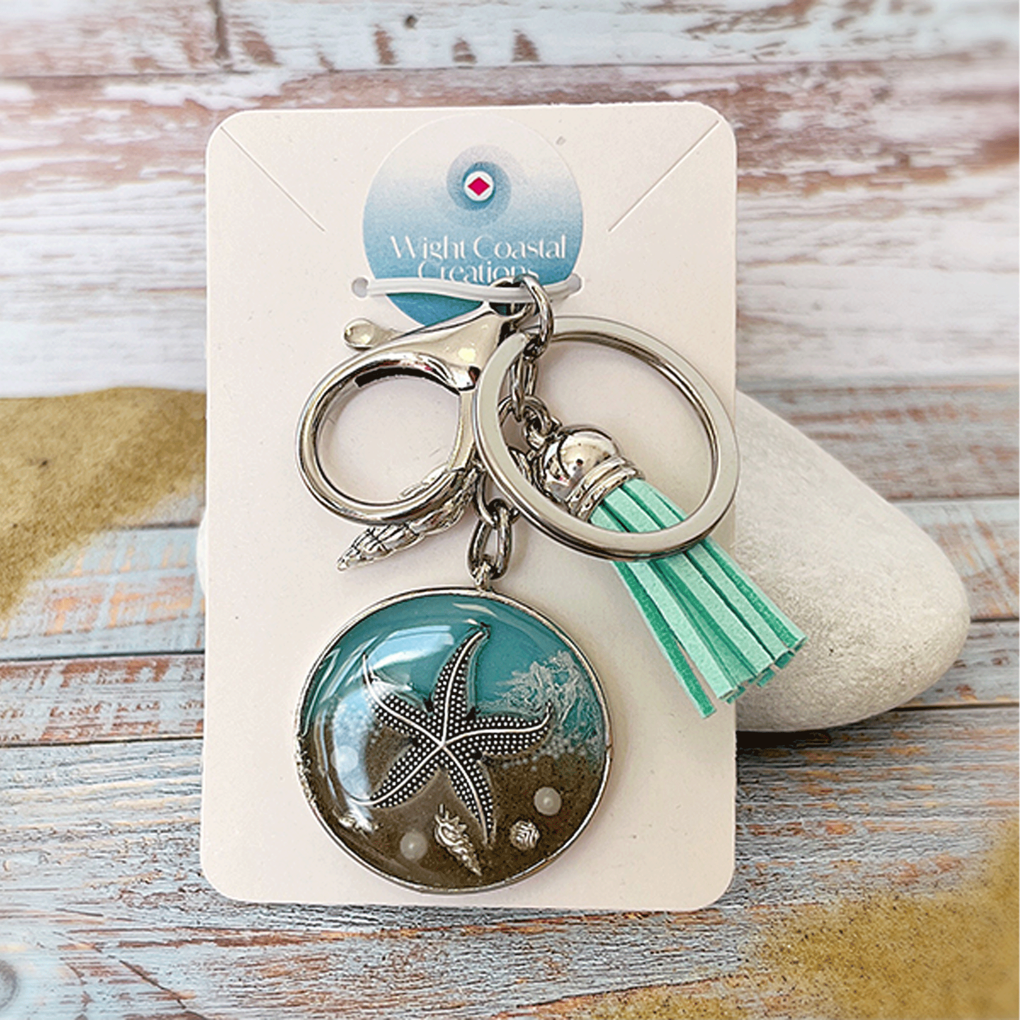 Isle-of-Wight-Starfish-Keyring