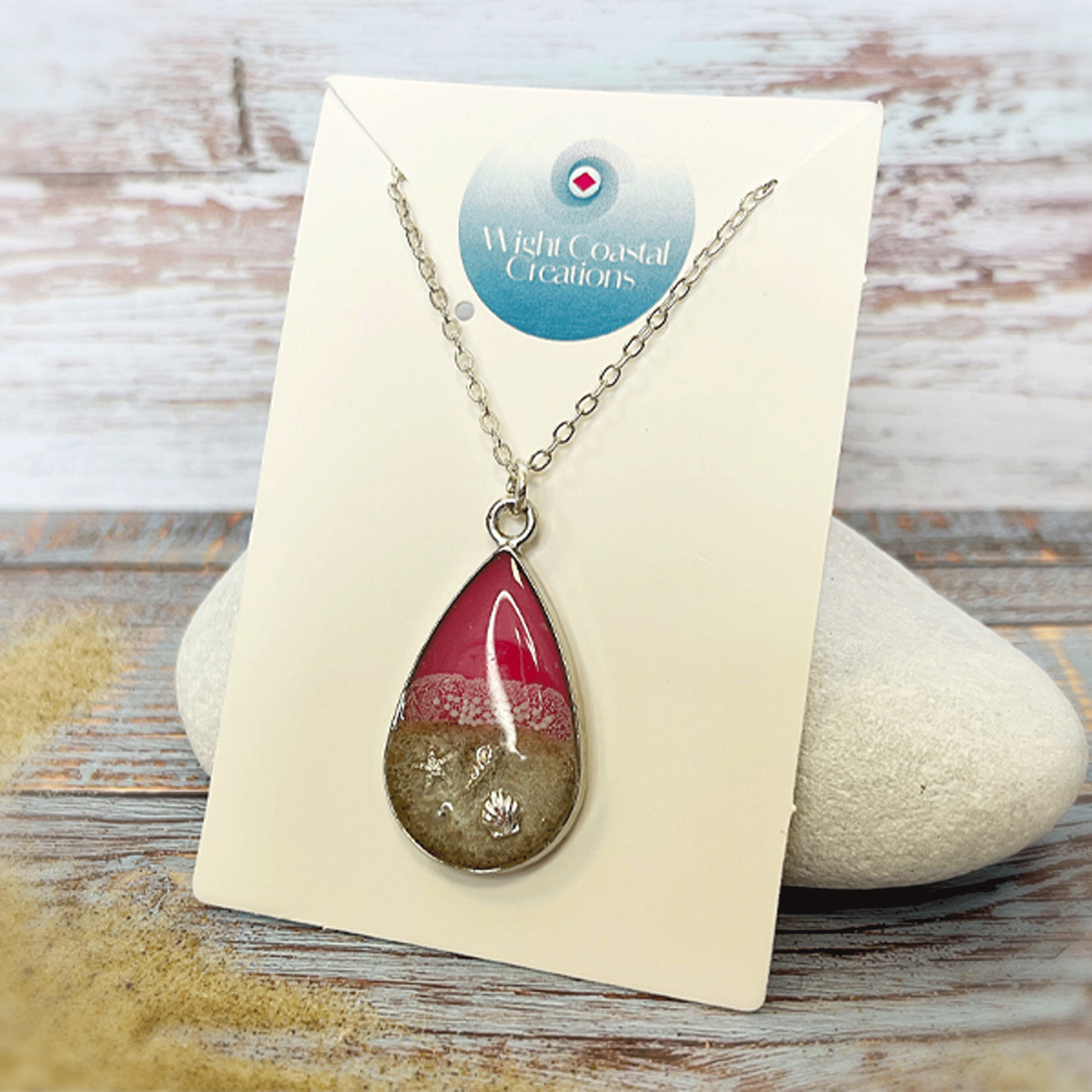 Isle-of-Wight-Pink-Teardrop-Pendant