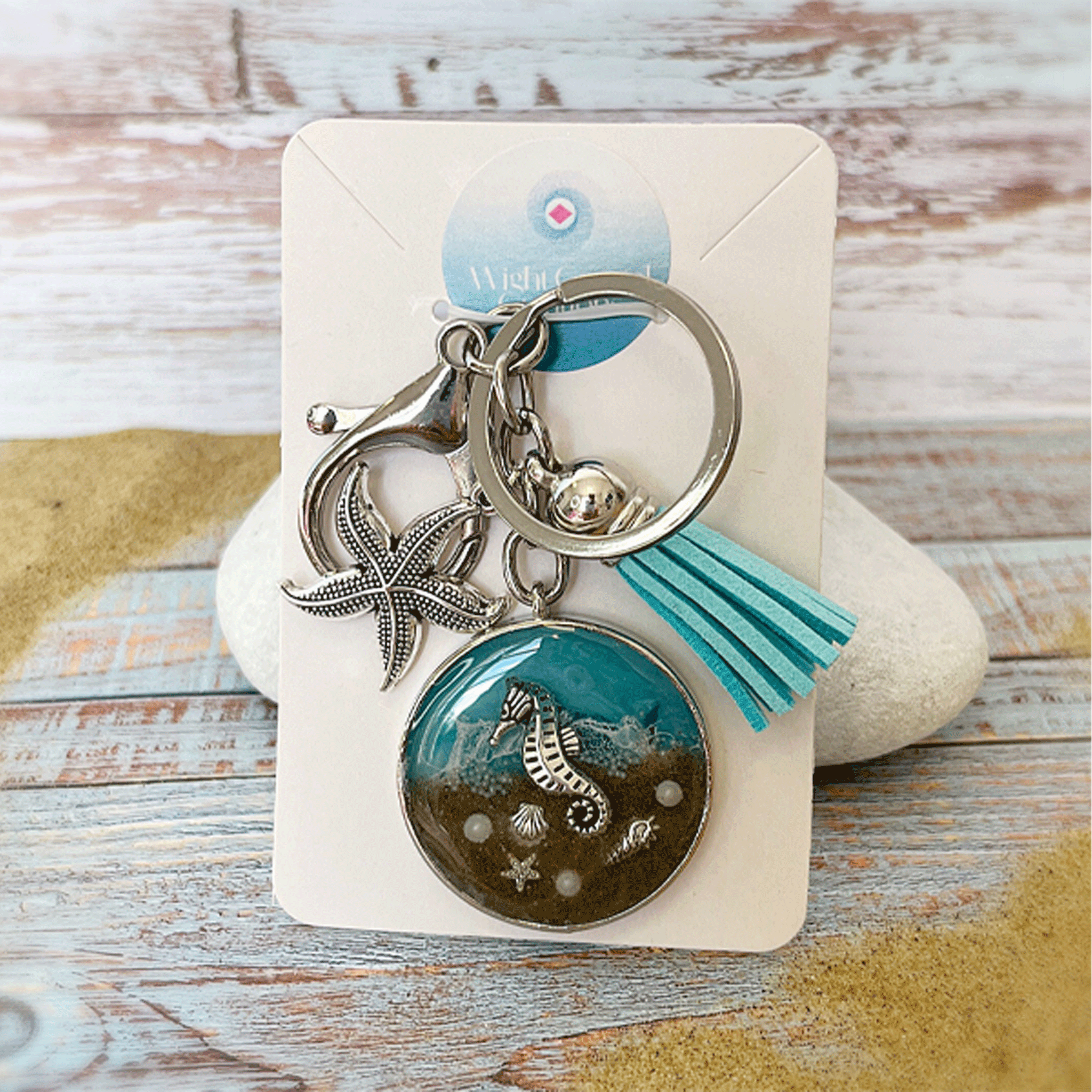 Isle-of-Wight-Seahorse-Keyring
