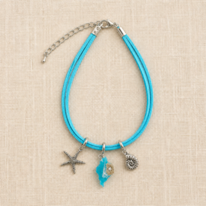 Isle of Wight Faux Suede Charm Anklet